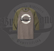 Load image into Gallery viewer, 5th Anniversary Raglan Army Green and Grey
